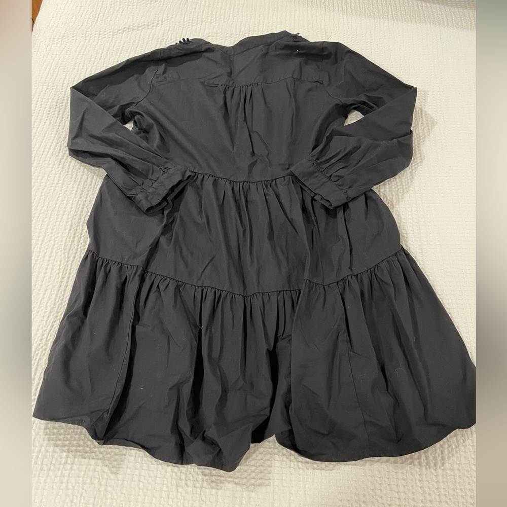 J Crew women’s black dress embroidered size extra small - Picture 2 of 4